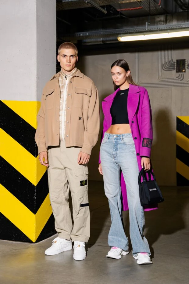 Palm Angels beige men's vest made of polyamide 178839 - photo 2