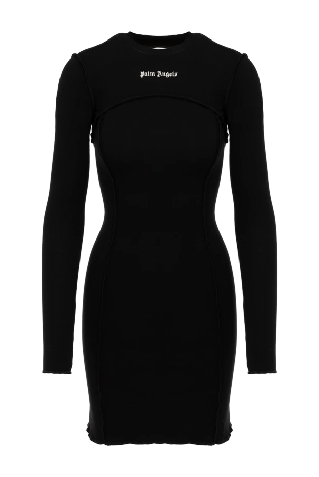 Palm Angels woman women's black knitted cotton and elastane dress buy with prices and photos 178845 - photo 1