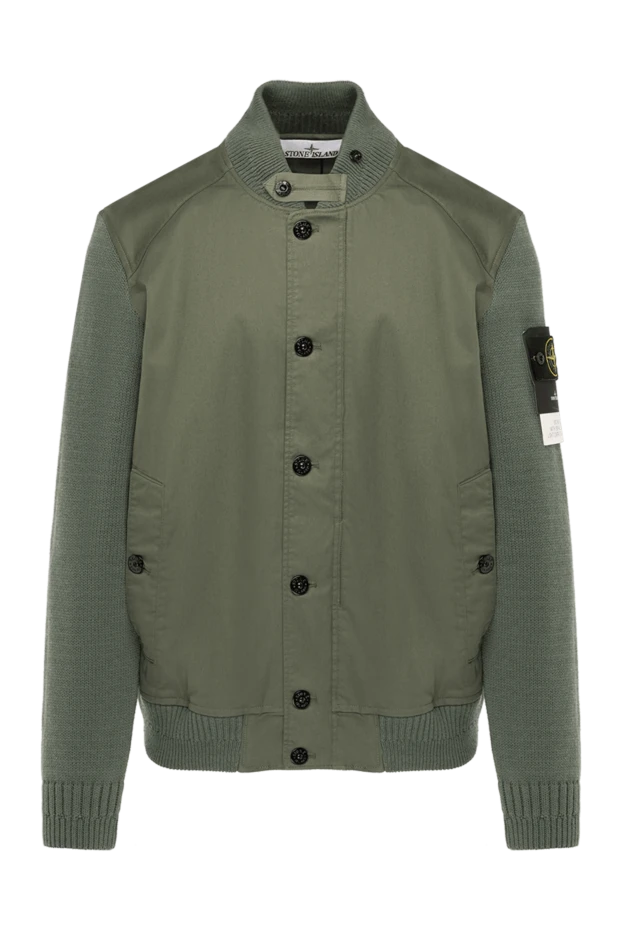 Stone Island мужские куртка зеленая мужская из хлопка купить с ценами и фото 178847 - фото 1
