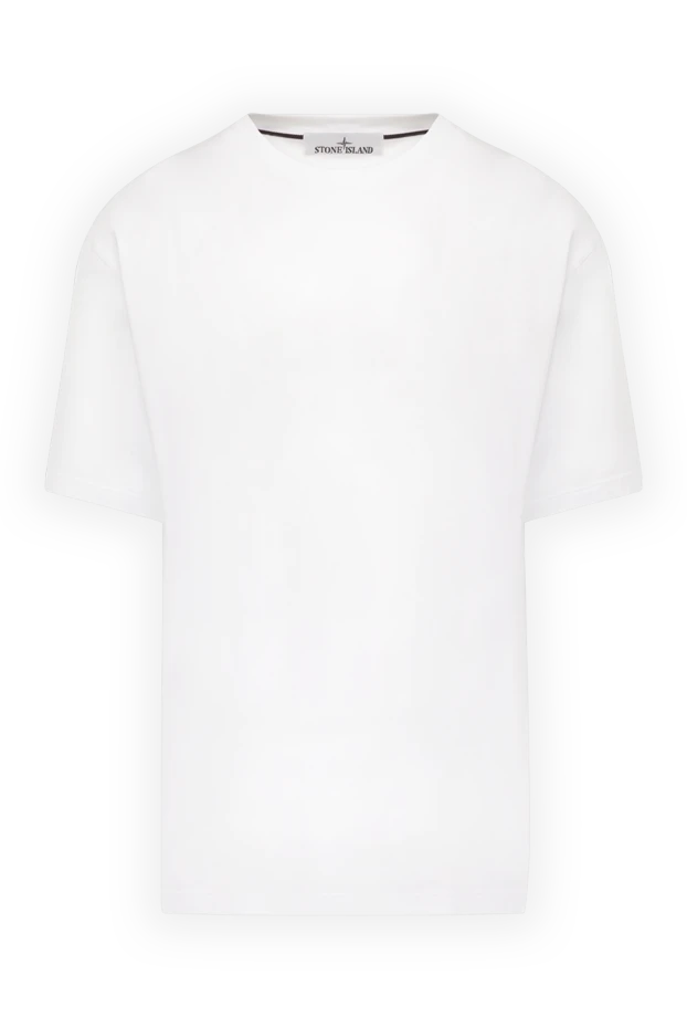 Stone Island man white cotton t-shirt for men buy with prices and photos 178848 - photo 1