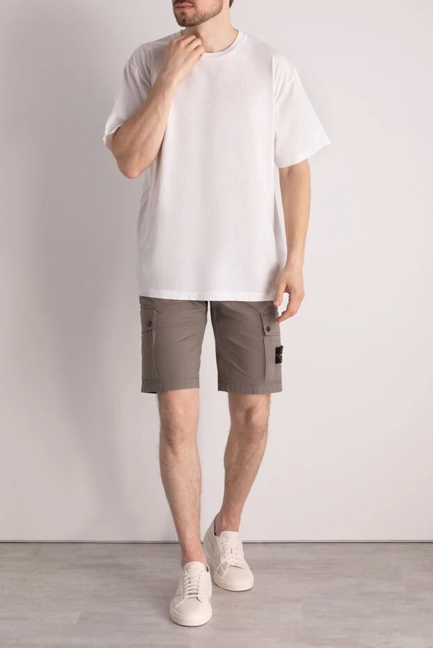 Stone Island man white cotton t-shirt for men buy with prices and photos 178848 - photo 2