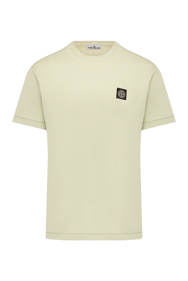 Stone Island мужские футболка из хлопка зеленая мужская купить с ценами и фото 178849 - фото 1