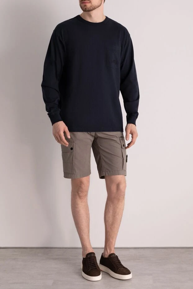 Stone Island man blue cotton sweatshirt for men buy with prices and photos 178852 - photo 2