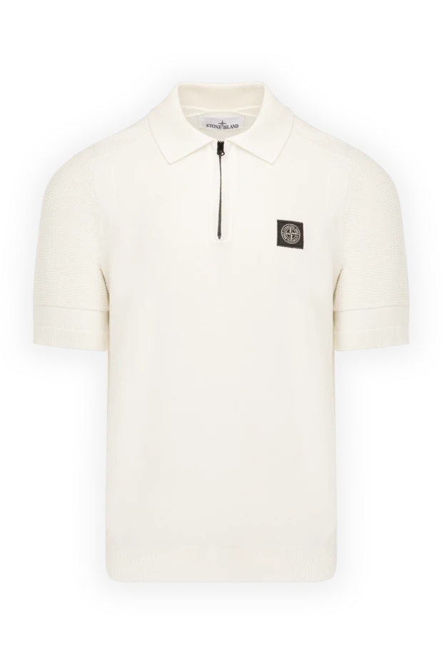 Stone Island man men's white cotton polo buy with prices and photos 178853 - photo 1