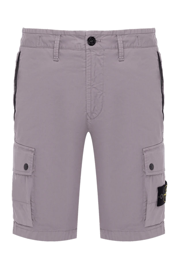 Stone Island man men's gray shorts made of cotton and elastane buy with prices and photos 178858 - photo 1