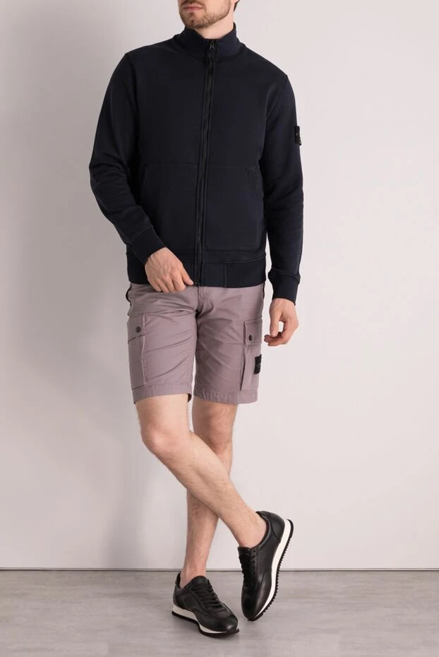 Stone Island man men's gray shorts made of cotton and elastane 178858 - photo 2