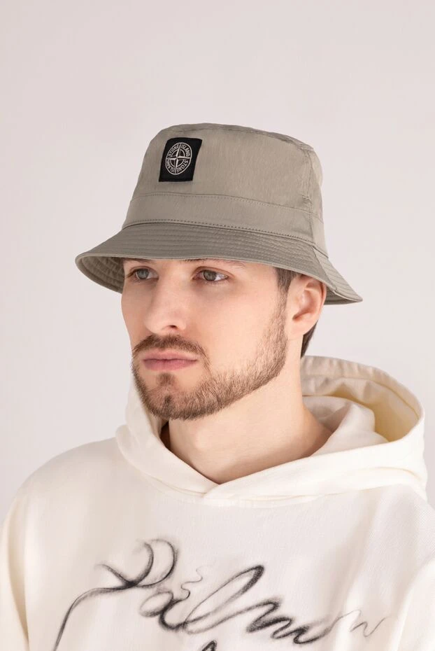 Stone Island man men's gray nylon bucket hat buy with prices and photos 178866 - photo 2