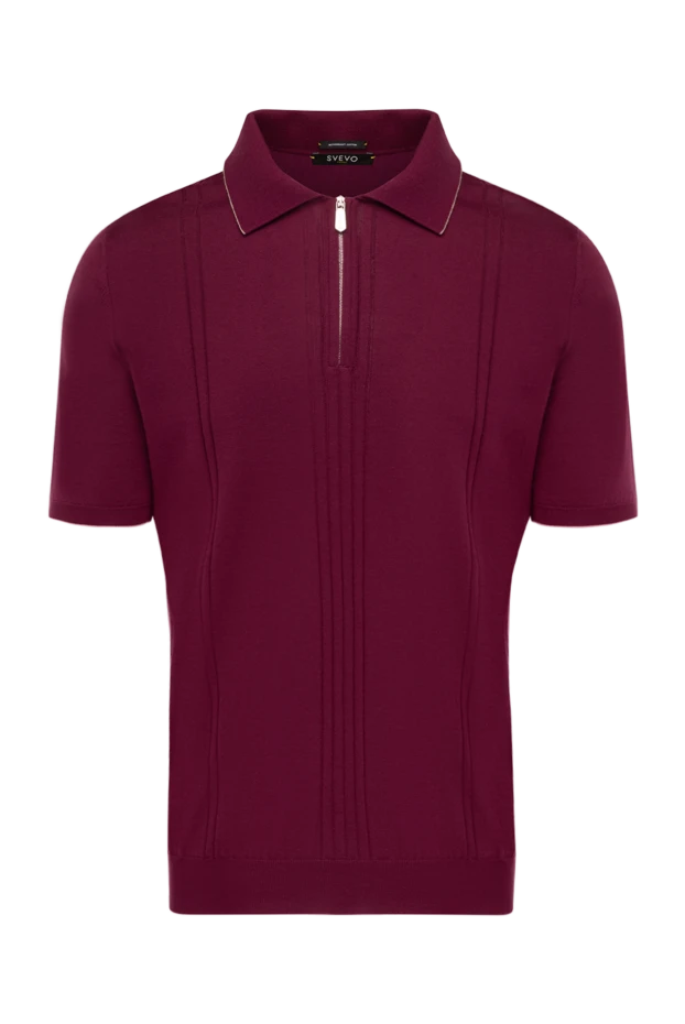 Svevo man men's cotton polo, burgundy 178876 - photo 1