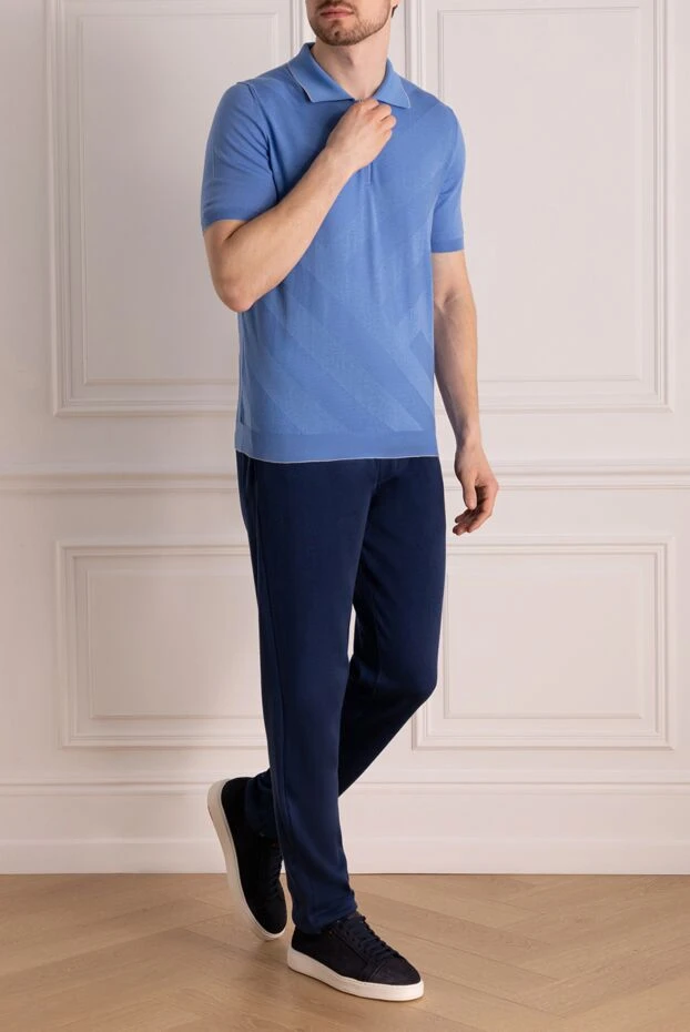 Svevo man men's blue cotton polo buy with prices and photos 178879 - photo 2