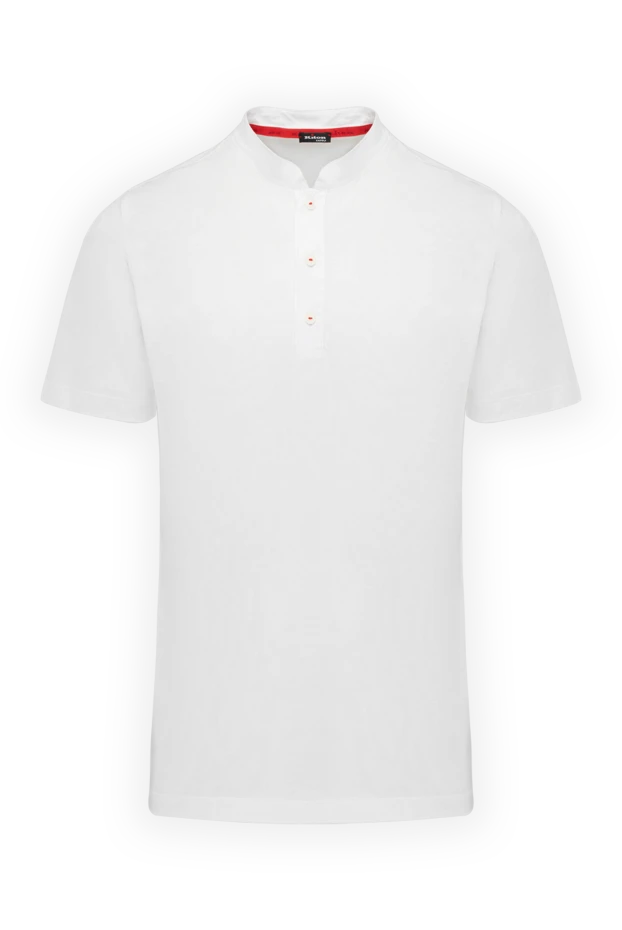 Kiton polo made of cotton white for men 178893 - photo 1