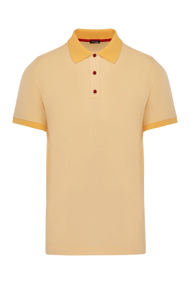 Kiton polo for men yellow made of cotton 178895 - photo 1