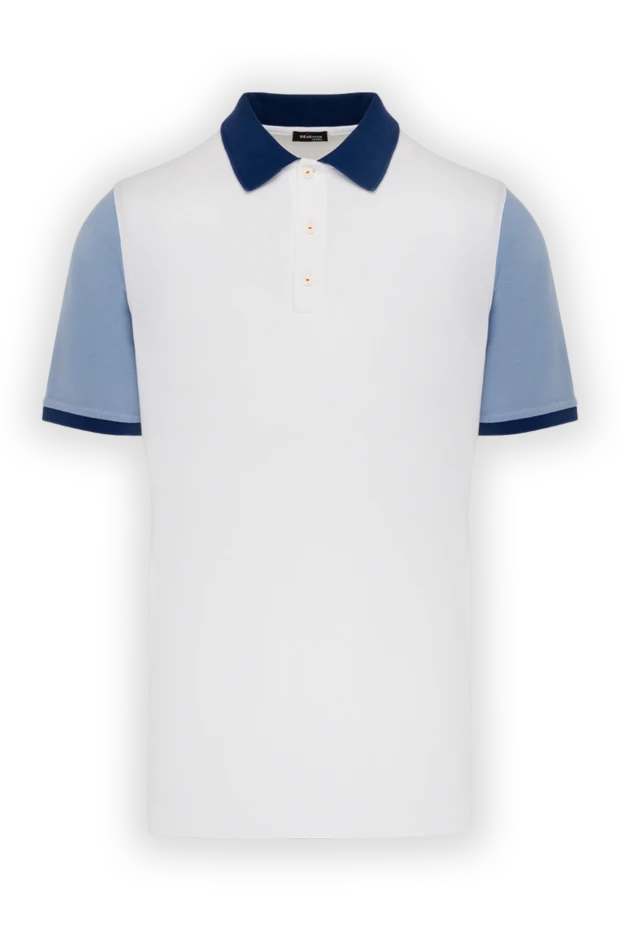 Kiton polo for men in white cotton 178904 - photo 1