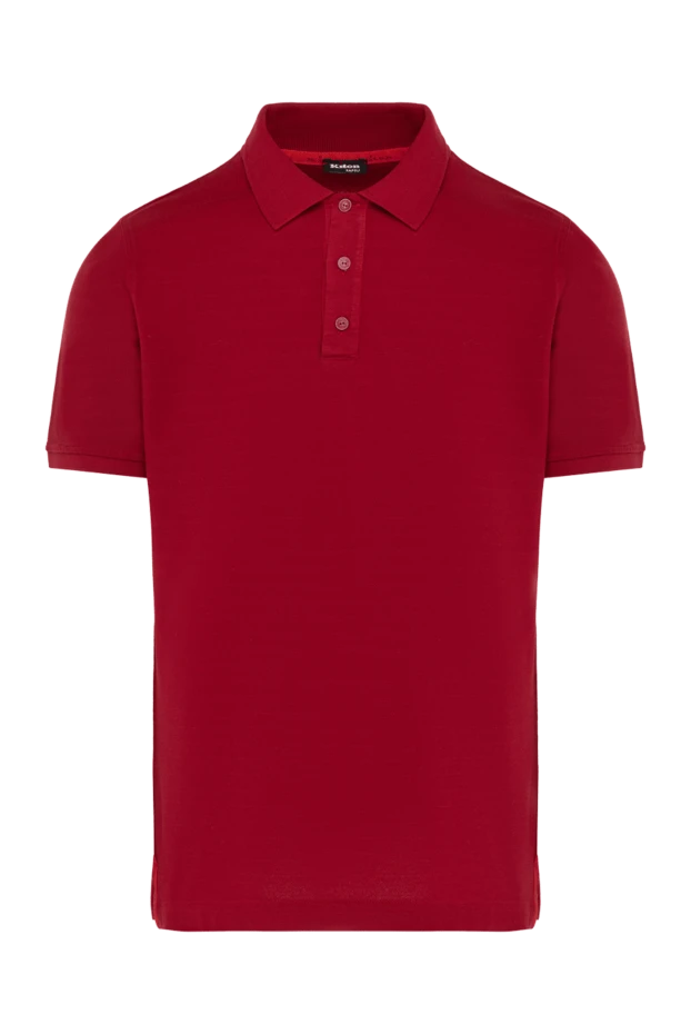 Kiton red cotton polo shirt for men 178909 - photo 1