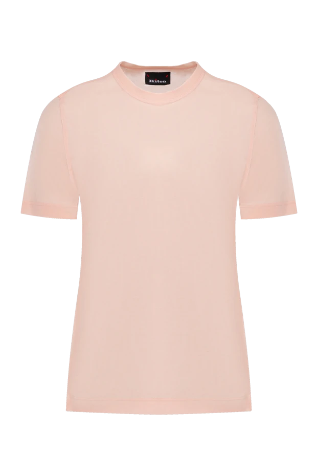 Kiton pink cotton t-shirt for men 178930 - photo 1