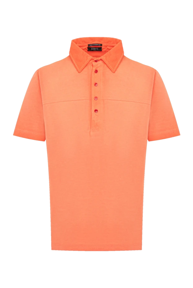 Svevo coral cotton jersey short sleeve polo shirt for men 195707 - photo 1