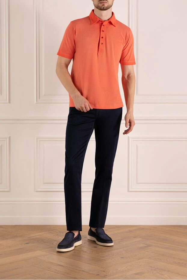 Svevo man men's orange cotton polo 178952 - photo 2