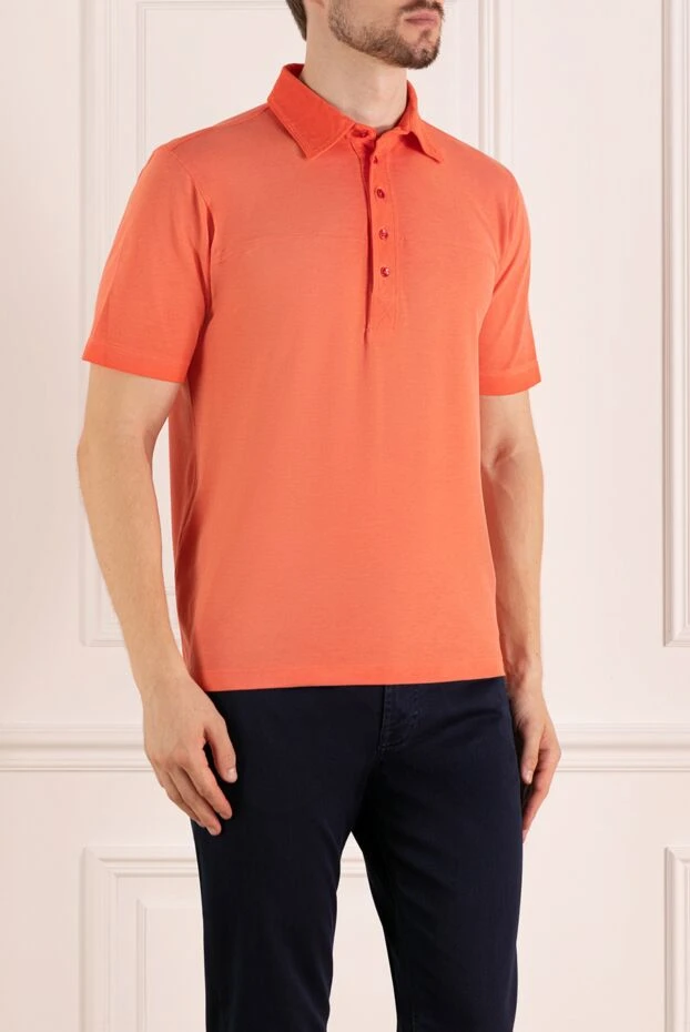 Svevo coral cotton jersey short sleeve polo shirt for men 195707 - photo 3