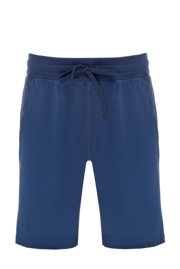 Svevo men's blue cotton shorts with drawstring 178961 - photo 1