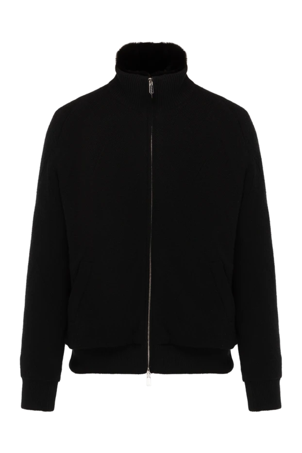 Svevo мужские куртка из кашемира и меха черная мужская купить с ценами и фото 178966 - фото 1