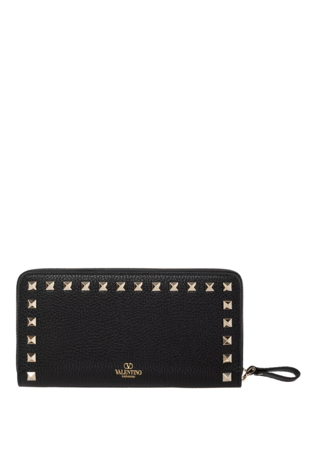 Valentino woman women's black genuine leather wallet buy with prices and photos 178971 - photo 1