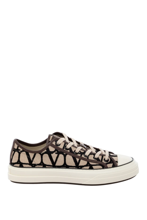 Valentino woman sneakers made of cotton and polyester, brown for women buy with prices and photos 178976 - photo 1