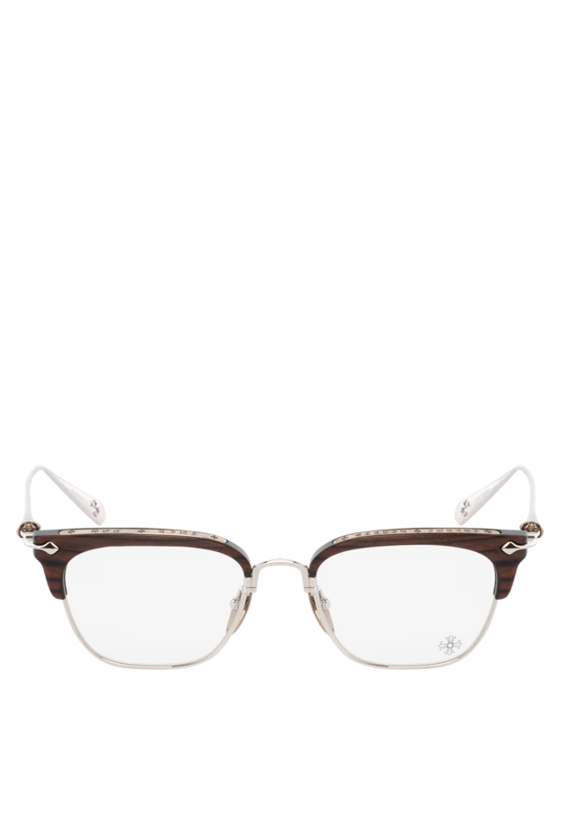 Chrome Hearts man glasses frames made of metal and plastic, brown, for men buy with prices and photos 178995 - photo 1