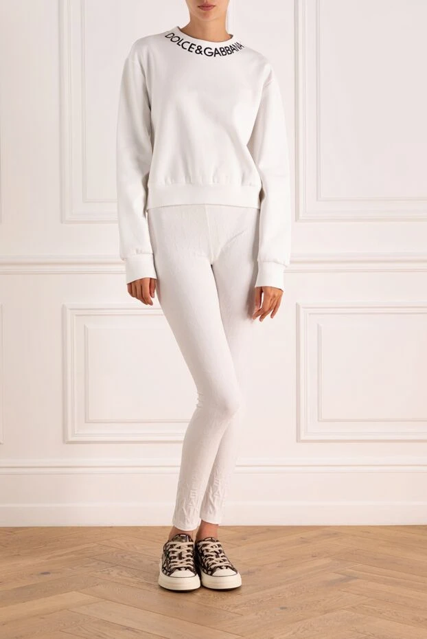 Balmain woman leggings made of polyamide and elastane white for women buy with prices and photos 179001 - photo 2