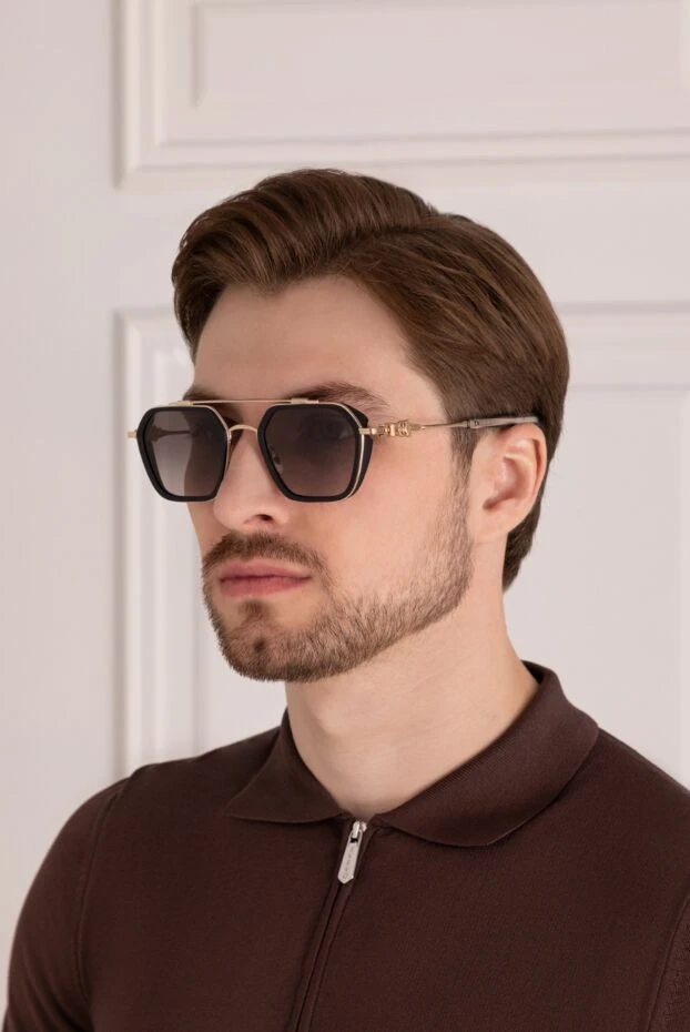 Chrome Hearts чоловічі окуляри сонцезахисні чоловічі чорні з металу та пластику купити фото з цінами 179016 - фото 2