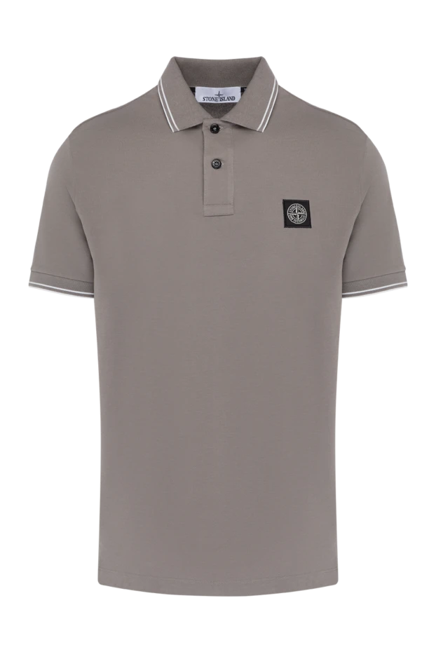 Stone Island man men's beige cotton and elastane polo 179037 - photo 1