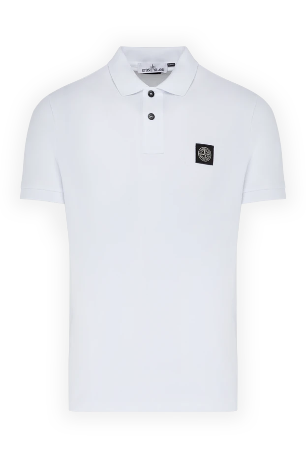Stone Island man men's white polo made of cotton and elastane buy with prices and photos 179038 - photo 1