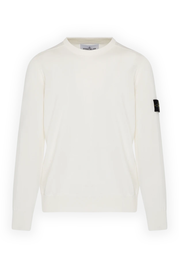 Stone Island man white men's cotton jumper 179040 - photo 1