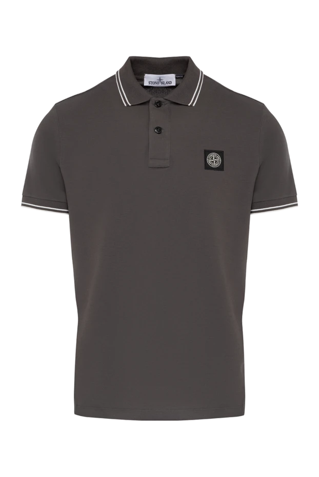 Stone Island man men's gray polo made of cotton and elastane buy with prices and photos 179041 - photo 1