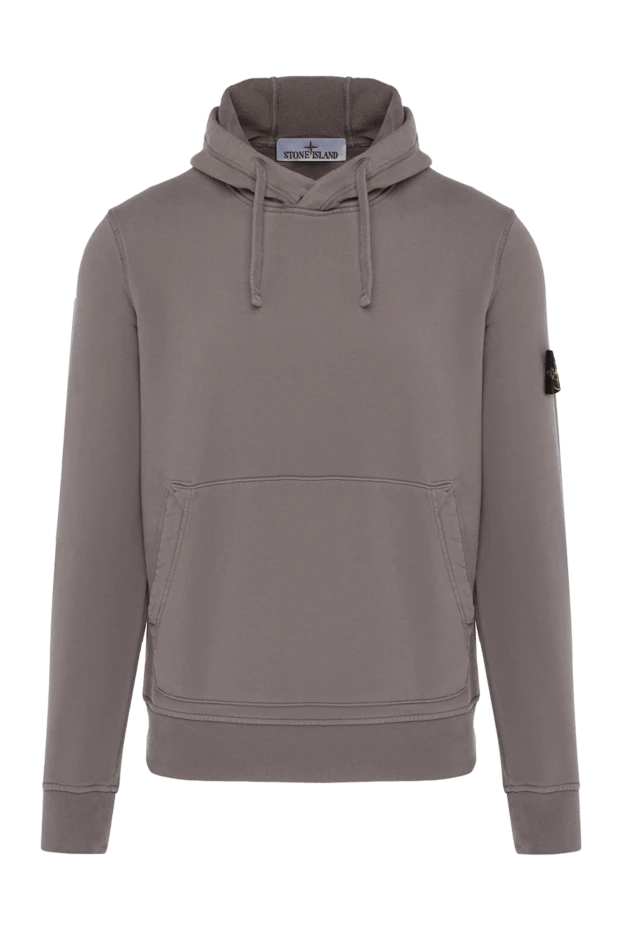 Stone Island man brown men's cotton hoodie buy with prices and photos 179050 - photo 1