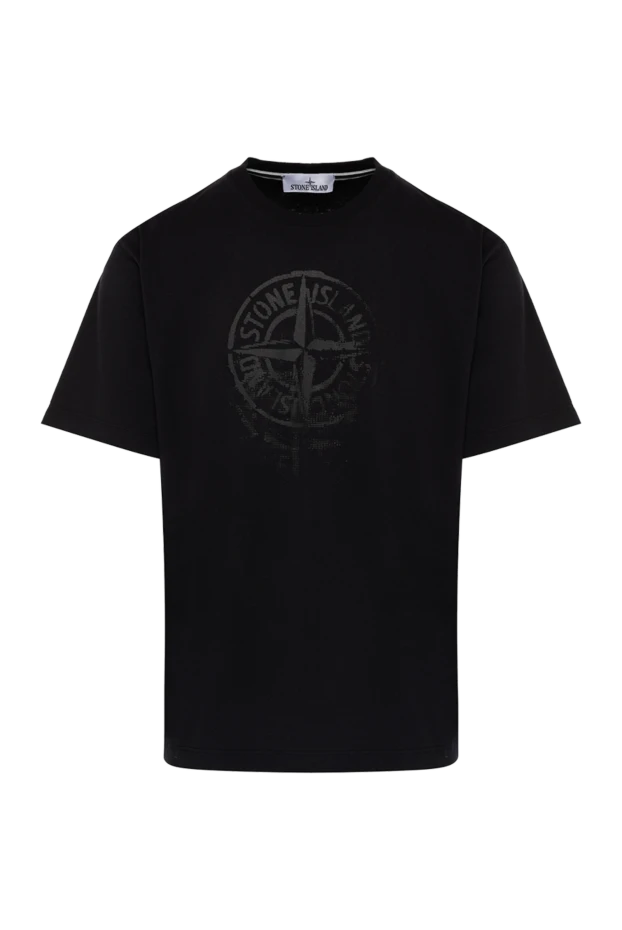 Stone Island man men's black cotton t-shirt buy with prices and photos 179051 - photo 1