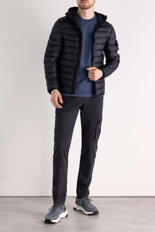 Stone Island man men's blue jacket made of polyamide buy with prices and photos 179055 - photo 2