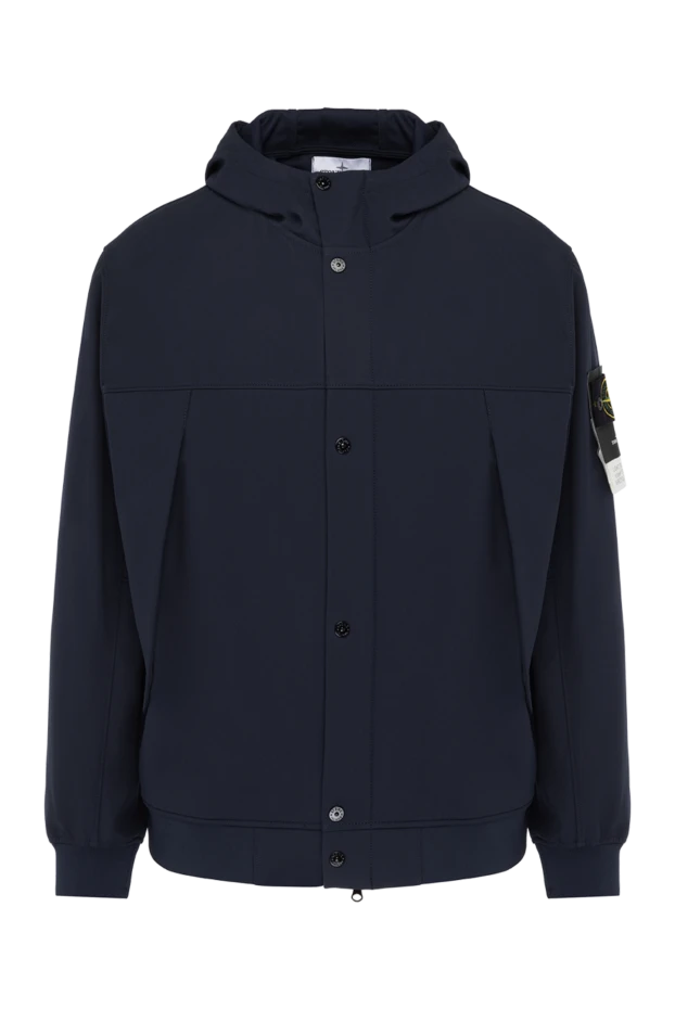 Stone Island мужские куртка синяя мужская из полиэстера и эластана купить с ценами и фото 179056 - фото 1