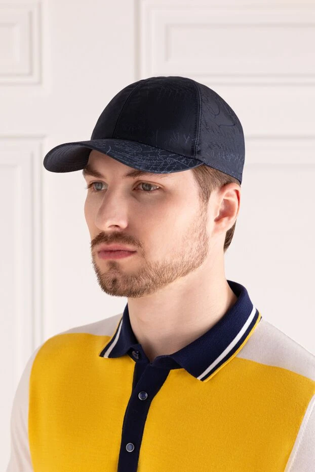 Berluti man blue men's cap made of polyamide buy with prices and photos 179062 - photo 2
