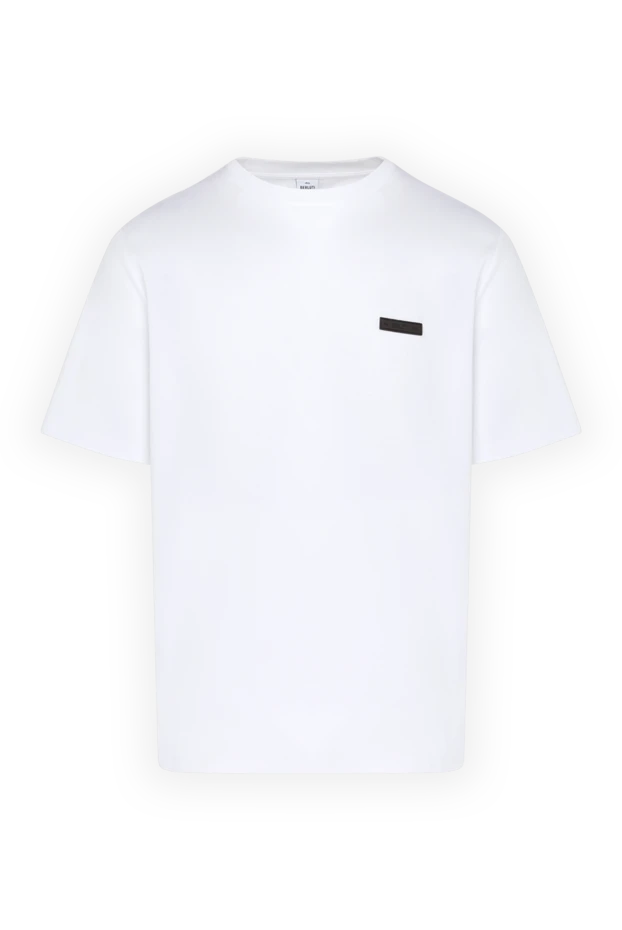 Berluti мужские футболка из хлопка белая мужская купить с ценами и фото 179063 - фото 1