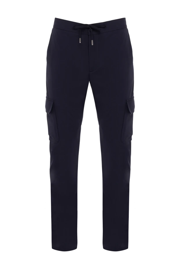 Cesare di Napoli man men's blue trousers made of polyamide and elastane buy with prices and photos 179075 - photo 1