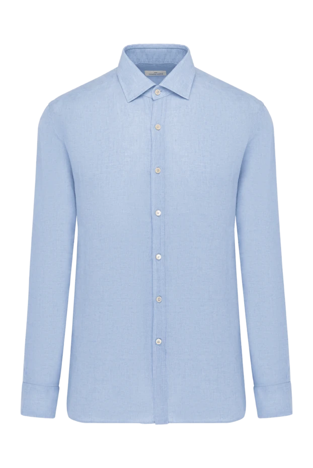 Alessandro Gherardi blue men's shirt made of linen 179090 - photo 1