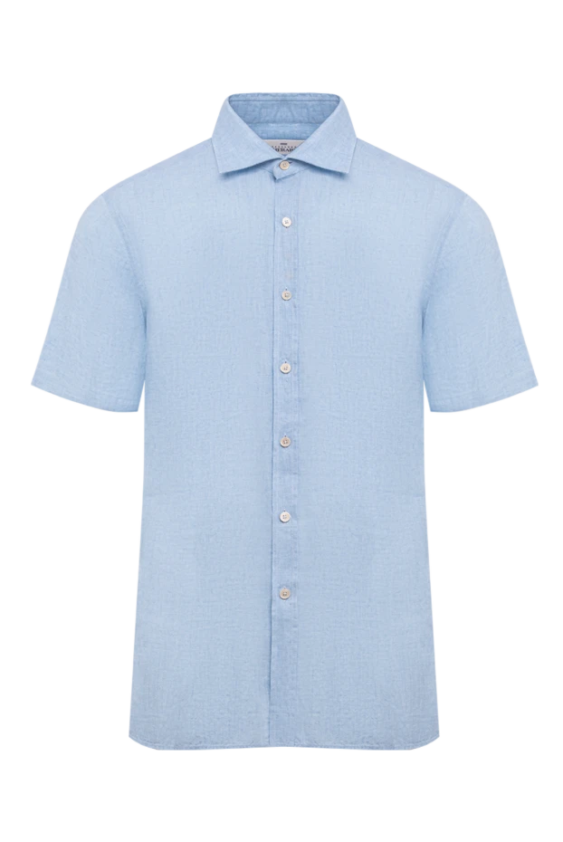 Alessandro Gherardi blue men's shirt made of linen 179090 - photo 1