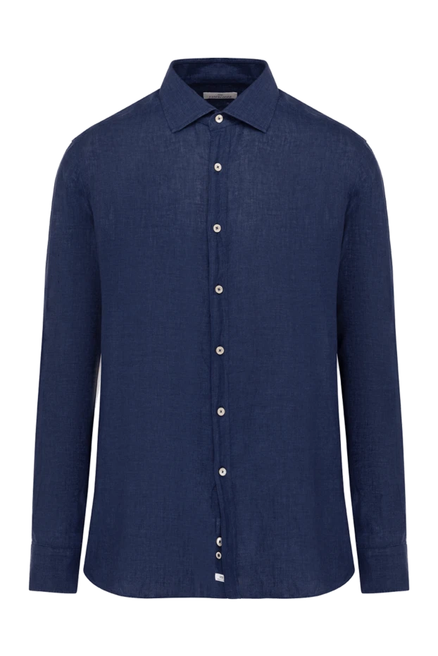 Alessandro Gherardi man blue men's linen shirt buy with prices and photos 179091 - photo 1