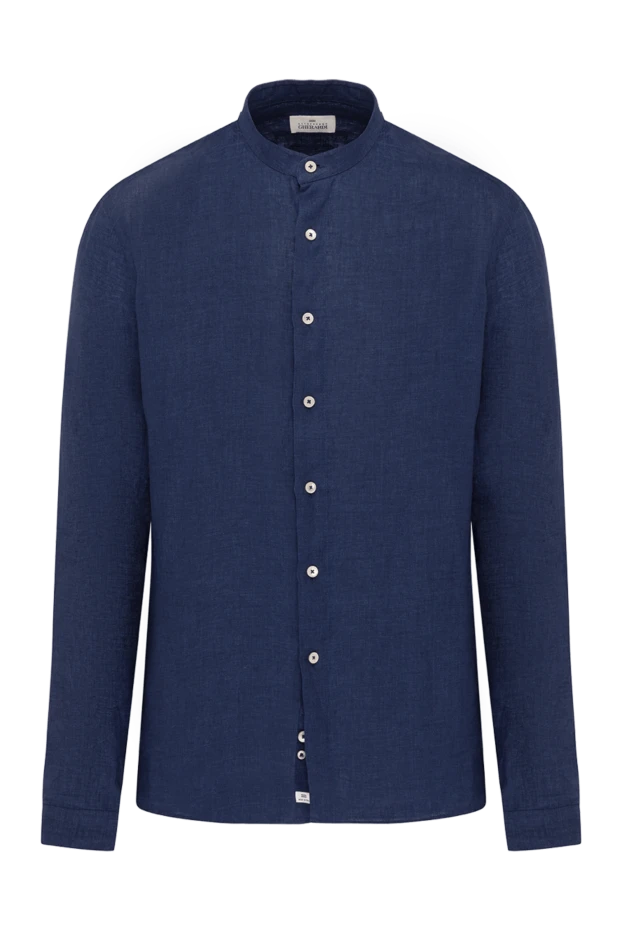 Alessandro Gherardi мужские сорочка синяя мужская из льна купить с ценами и фото 179093 - фото 1