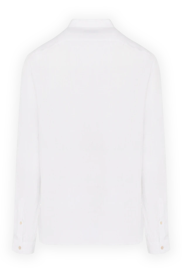 Alessandro Gherardi мужские сорочка белая мужская из льна купить с ценами и фото 179095 - фото 2