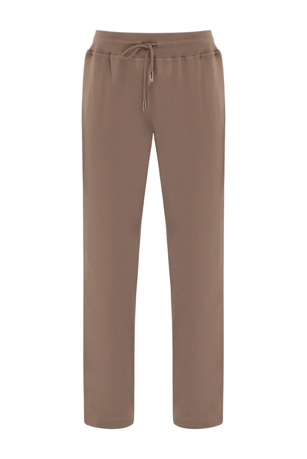 Kiton brown men's pants made of cotton 179100 - photo 1