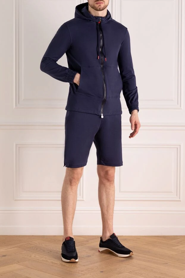 Kiton blue men's walking suit made of cotton and elastane 179101 - photo 2