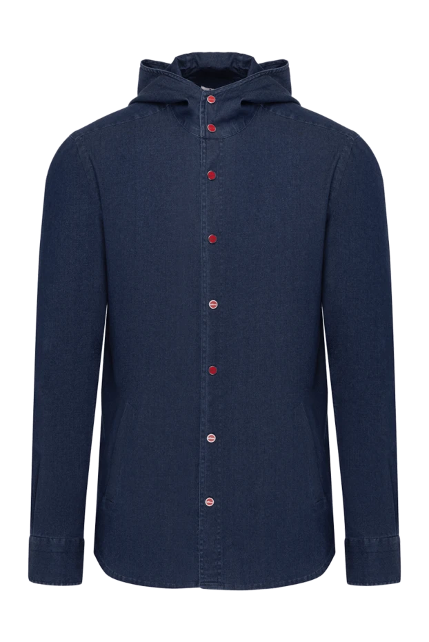 Kiton man blue men's shirt made of cotton and elastane 179102 - photo 1