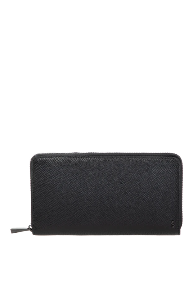 Serapian man black men's clutch made of genuine leather buy with prices and photos 179139 - photo 1