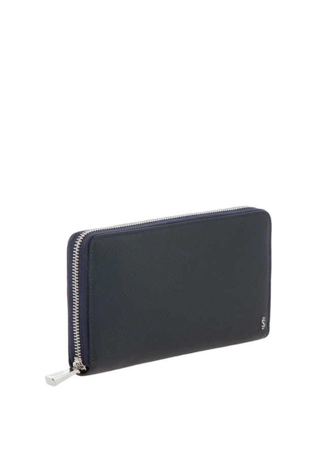 Serapian man blue men's clutch made of genuine leather buy with prices and photos 179142 - photo 2