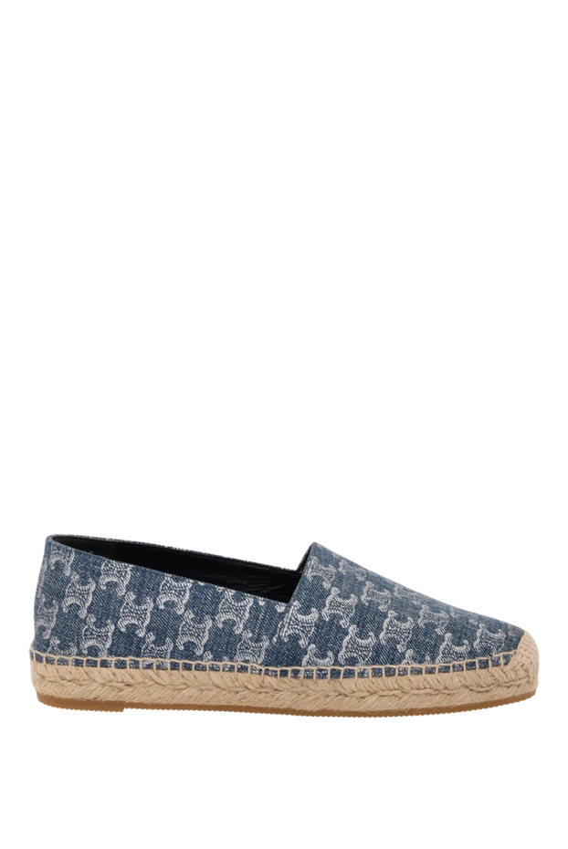 Celine woman women's blue cotton espadrilles 179148 - photo 1